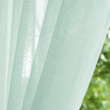 Faux Linen Textured Sheer Tier Curtain (1 Panel)