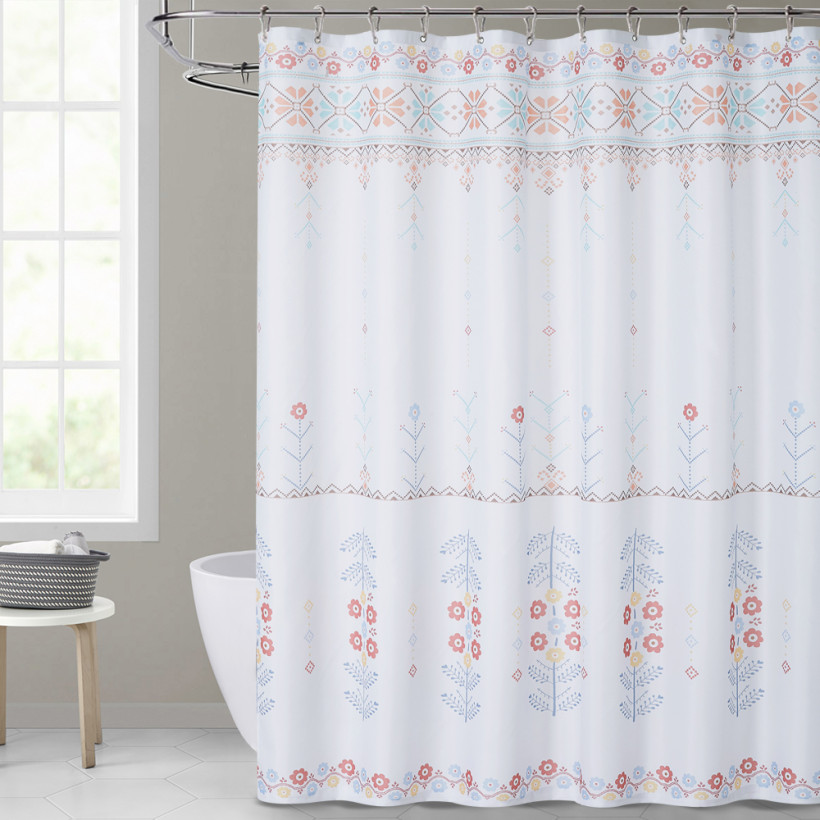 Floral Medallion Shower Curtain