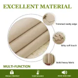 Noise Reducing Light Blocking Blackout Curtain Liners for Window (1 Panel)