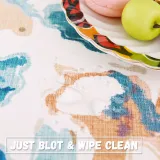 Pattern Print Waterproof Tablecloth for Parties