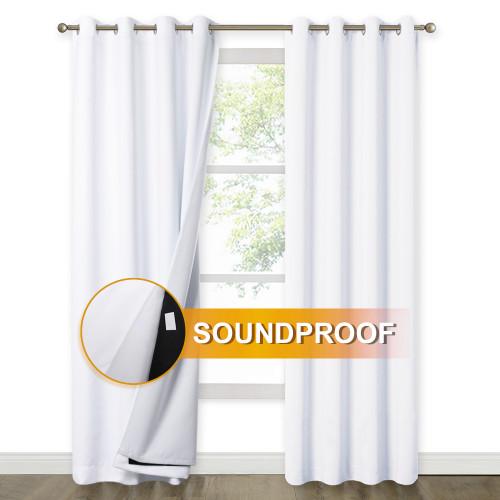 3 Layers 100% Blackout Soundproof Curtain