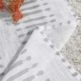 Natural Decor Faux Linen Textured with Slub Striped Pattern(One Panel)