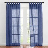 Semi Sheer Curtain- Linen Textured Sheer Curtain(1 Panel)