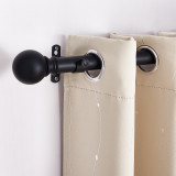 Window Treatment Strong Curtain Rod Set 1 1/8 Diameter with Ball Finials