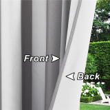 Custom Striped Indoor/Outdoor Energy Saving Grommet Curtain(1 Panel)