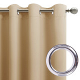 Custom Striped Indoor/Outdoor Energy Saving Grommet Curtain(1 Panel)