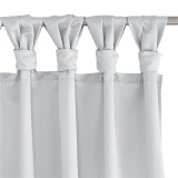 Costom Curtain,Long with Shabby Chic Ruffle Trim, Soft Silky Opaque Panel for Bathroom Shower Curtain(1 Panel)