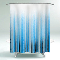 RYBHOME Gradient Line Shower Curtain for Bathroom-Tub Camper Backdrop Loft-Custom 72x72