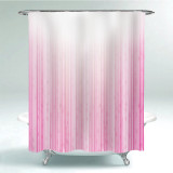 RYBHOME Gradient Line Shower Curtain for Bathroom-Tub Camper Backdrop Loft-Custom 72x72