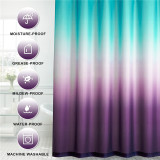 Gradient Simple Modern Fashion Shower Curtain by RYBHOME ( 1 Panel )