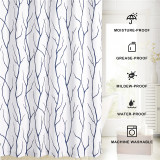 Simple Modern Branch pattern Fashion Shower Curtain by RYBHOME ( 1 Panel )