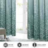 Custom Patio Outdoor Curtains Gradient Waterproof Blackout Curtains by RYBHOME ( 1 Panel )