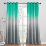 Custom Gradient Printed Indoor Blackout Curtain by RYBHOME ( 1 Panel )