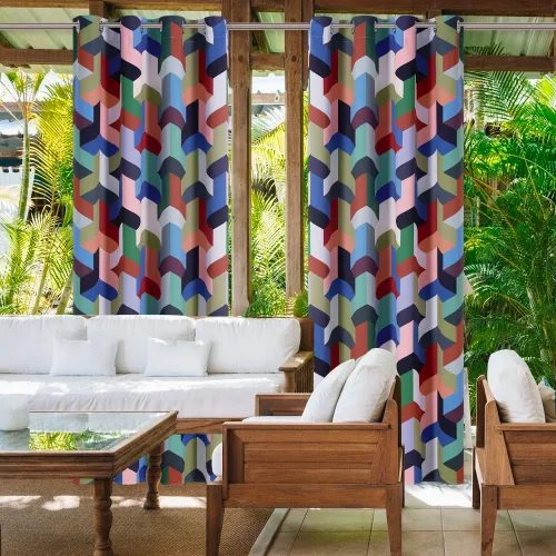 Outdoor Waterproof Blackout Outdoor Curtain for Patio/Porch/Cabana by ( 1 Panel )