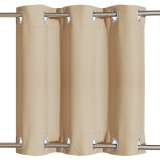 Microfiber Noise Reducing Thermal Insulated Wave Line Blackout Outdoor Curtain by RYBHOME ( 1 Panel )