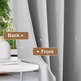 Microfiber Noise Reducing Thermal Insulated Wave Line Blackout Outdoor Curtain by RYBHOME ( 1 Panel )
