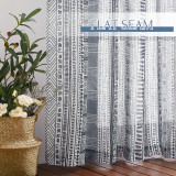 Bohemian Style Printed Waterproof Sheer Curtain for Patio by RYBHOME ( 1 Panel )