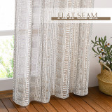Bohemian Style Printed Waterproof Sheer Curtain for Patio by RYBHOME ( 1 Panel )