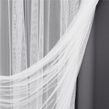 Custom 2 Layers Embroidered Lace & Creative Crushed Sheer Drape Blackout Curtain Panel by RYBHOME (1 Panel)