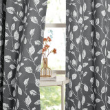 Custom Palm Leaves Room Darkening Branch pattern Curtains by RYBHOME ( 1 Panel )
