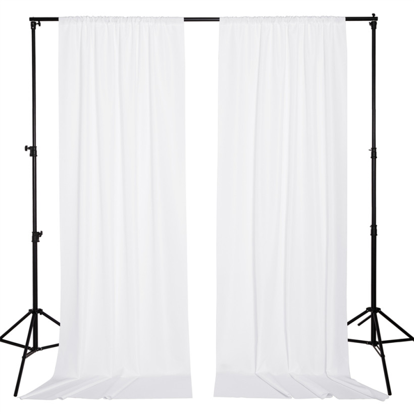 Custom Backdrop Curtains for Parties Partition Room Dividers Curtains Waterproof Home Theater Studio Backgrounds Wedding Stage Stand Panels, 2 Panels