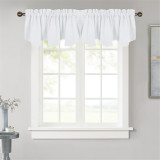 Custom Wave Window Curtain Valance with Pick-Up Accents by RYBHOME (1 Panel)