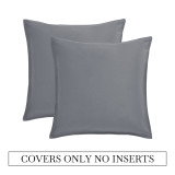 Outdoor Pillow Covers Waterproof Dust Proof UV Protection Square Garden Cushion Covers for Patio Seating by RYBHOME ( 2 Pcs )
