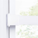 1 1/8 Inch Diameter Premium Tension Curtain Rod Without Drilling for Window
