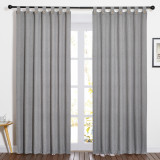 RYB HOME Linen Cotton All Style Solid Blackout Curtain Thermal Insulated Energy Saving Privacy Drapes for Living Room Customized Services by RYBHOME ( 1 Panel )