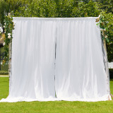 Custom 100% Blackout 2 Layers Thermal Insulated Sheer Curtains Window Drapes For Bedroom & Living Room