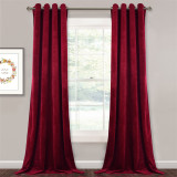 Custom Velvet Curtains Pom Pom - Luxury Velvet Bedroom Curtains Room Darkening Window Decorative Drapes Thermal Insulated Privacy Curtains ( 1 Panel )