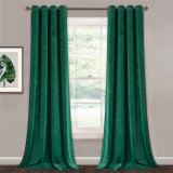 Custom Velvet Curtains Pom Pom - Luxury Velvet Bedroom Curtains Room Darkening Window Decorative Drapes Thermal Insulated Privacy Curtains ( 1 Panel )