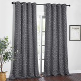 Custom Blackout Curtains for Patio, Foil Printed Geometric Home Decoration Thermal Insulated Grommet Blackout Drapes ( 1 Panel )