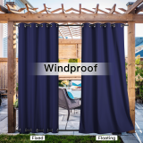 Custom Outdoor Curtains for Patio Waterproof, Thermal Insulated Rustproof Grommet Outdoor / Indoor Curtains Privacy Protect for Landscape ( 1 Panel )