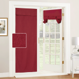 Custom Linen Cotton Blackout Door Curtain Tricia Insulated Light Block French Door Curtain Tie up Shade Blind ( 1 Panel )