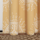 Custom Yellow Flowers Blackout Curtain Thermal Insulated Drapes ( 1 Panel )