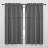 Custom Farmhouse Style Small Window Treatment Room Darkening Privacy Draperies for Basement Bathroom Bedroom ( 1 Panel )