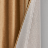 Custom Privacy Linen Curtains Light Filtering Soft Drapes for Bedroom/Living Room ( 1 Panel )