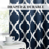 Custom Blackout Curtain Gradient Morocco Thermal Insulated Drapes ( 1 Panel )