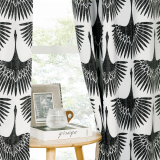 Custom Blackout Curtain Bird Thermal Insulated Drapes ( 1 Panel )
