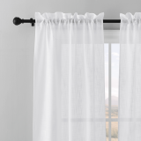 1 1/8Inch Adjustable Curtain Rod,Texture Ball Design Decorative Drapery Rod, 28-144 Length