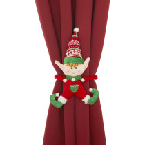 Christmas Curtain Tiebacks Christmas Elf Curtain Buckle Holdbacks,1 PCS