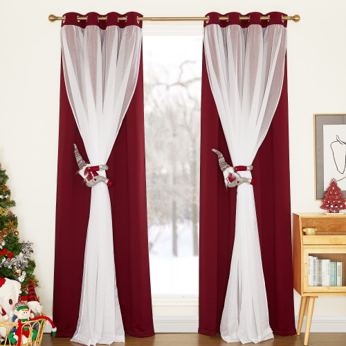 Christmas Tiebacks Curtain Buckle Holdbacks,1 PCS