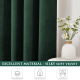 Custom Velvet Curtains All Size & Style Living Room Blackout Curtains Heavy Duty Panels for Bedroom / Guest Room ( 1 Panel )