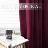 Custom Velvet Curtains All Size & Style Living Room Blackout Curtains Heavy Duty Panels for Bedroom / Guest Room ( 1 Panel )