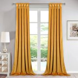 Custom Velvet Curtains All Size & Style Living Room Blackout Curtains Heavy Duty Panels for Bedroom / Guest Room ( 1 Panel )