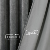 Custom Velvet Curtains All Size & Style Living Room Blackout Curtains Heavy Duty Panels for Bedroom / Guest Room ( 1 Panel )