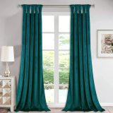 Custom Velvet Curtains All Size & Style Living Room Blackout Curtains Heavy Duty Panels for Bedroom / Guest Room ( 1 Panel )