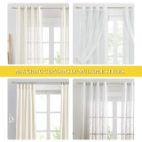 1 Inch Adjustable Curtain Rod,Modern Spiral Head Hollow Decorative Drapery Rod, 28-144 Length