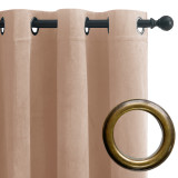 Custom Velvet Curtains All Size & Style Living Room Blackout Curtains Heavy Duty Panels for Bedroom / Guest Room ( 1 Panel )